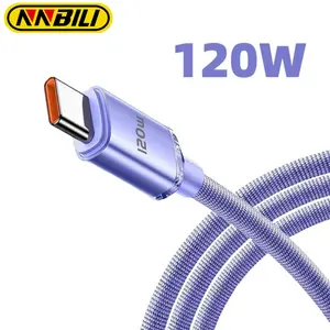 120W USB Super Fast Charging Cable, Type C Cable for Samsung & Xiaomi Smartphone, High Speed Transfer & Durable Design Cable, USB C Cables