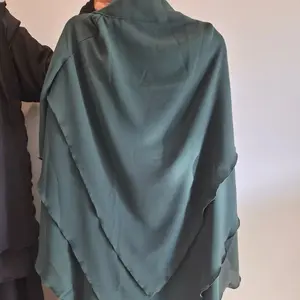 Layered Khimar Set with Full Coverage for Modest Wear: Made in Dubai