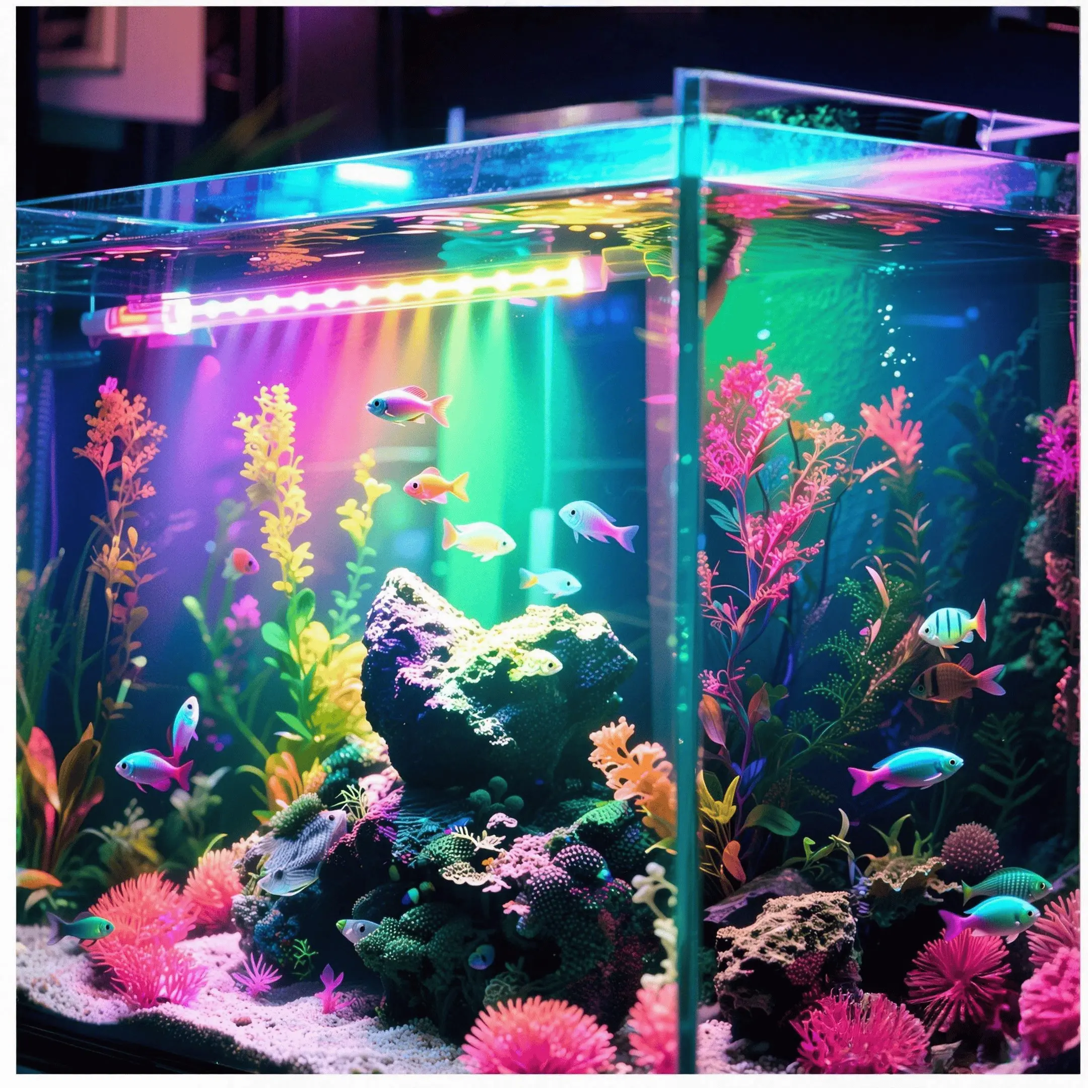 High-Quality Fish Tank Decorative Smart Light, RGB Switch, Timer, Dimmable, USB Powered, LED Aquarium Lamp, Aquarium Lights, Lighting Aquarium, Holiday Gift