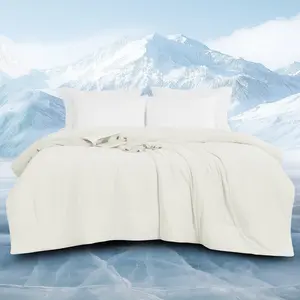Downluxe Cooling Comforter, All Season Cooling Blanket for Hot Sleepers, Lightweight Summer Comforter with Q-Max > 0.4 Arc-Chill Cooling Fiber to Absorb Body Heat