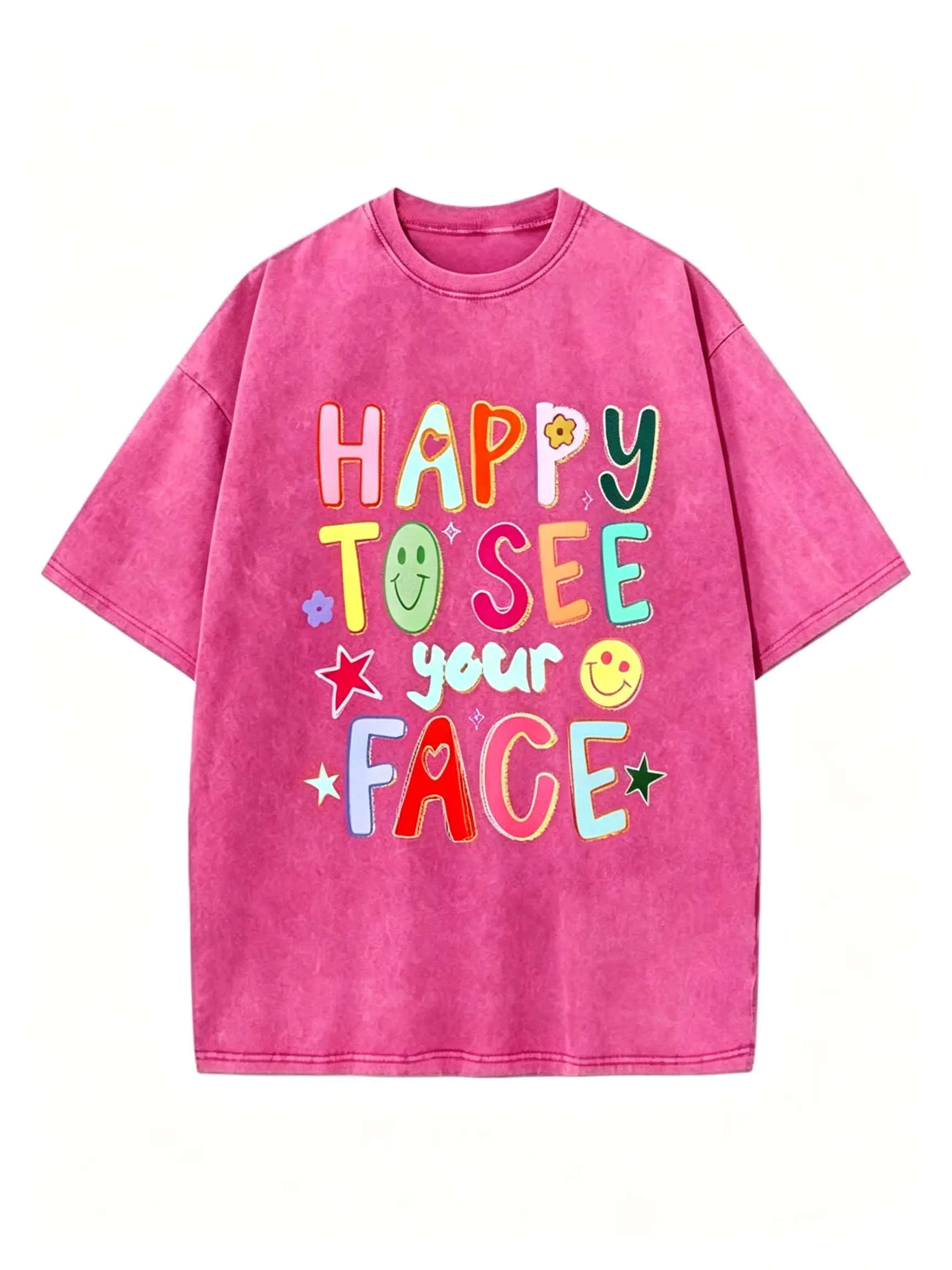 Happy To See Your Face Teacher Shirt, Hand Drawn Colorful Doodle Stars Messy Teacher Shirt, Teacher Shirt, 1st Day Of School Teacher, Trendy Teacher Back To School Shirt, Gift For Teacher