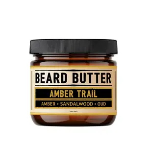 Amber Trail Beard Butter - Amber, Sandalwood, & Oud - Softens & Deep Conditions Beard Hair