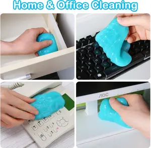 Car Cleaning Gel Kit Universal Detailing Automotive Dust Car Crevice Cleaner Auto Air Vent Interior Detail Removal Putty Cleaning Keyboard Cleaner for Car Vents, PC, Laptops, Cameras