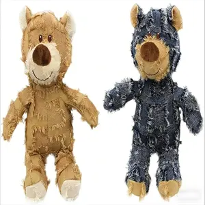 Exclusive Dog Companion - 2026 New Bite-Resistant Bear Plush Toy, Durable Squeaky Dog Toy, Anti-Bite Shreddable Filled Plushtoy