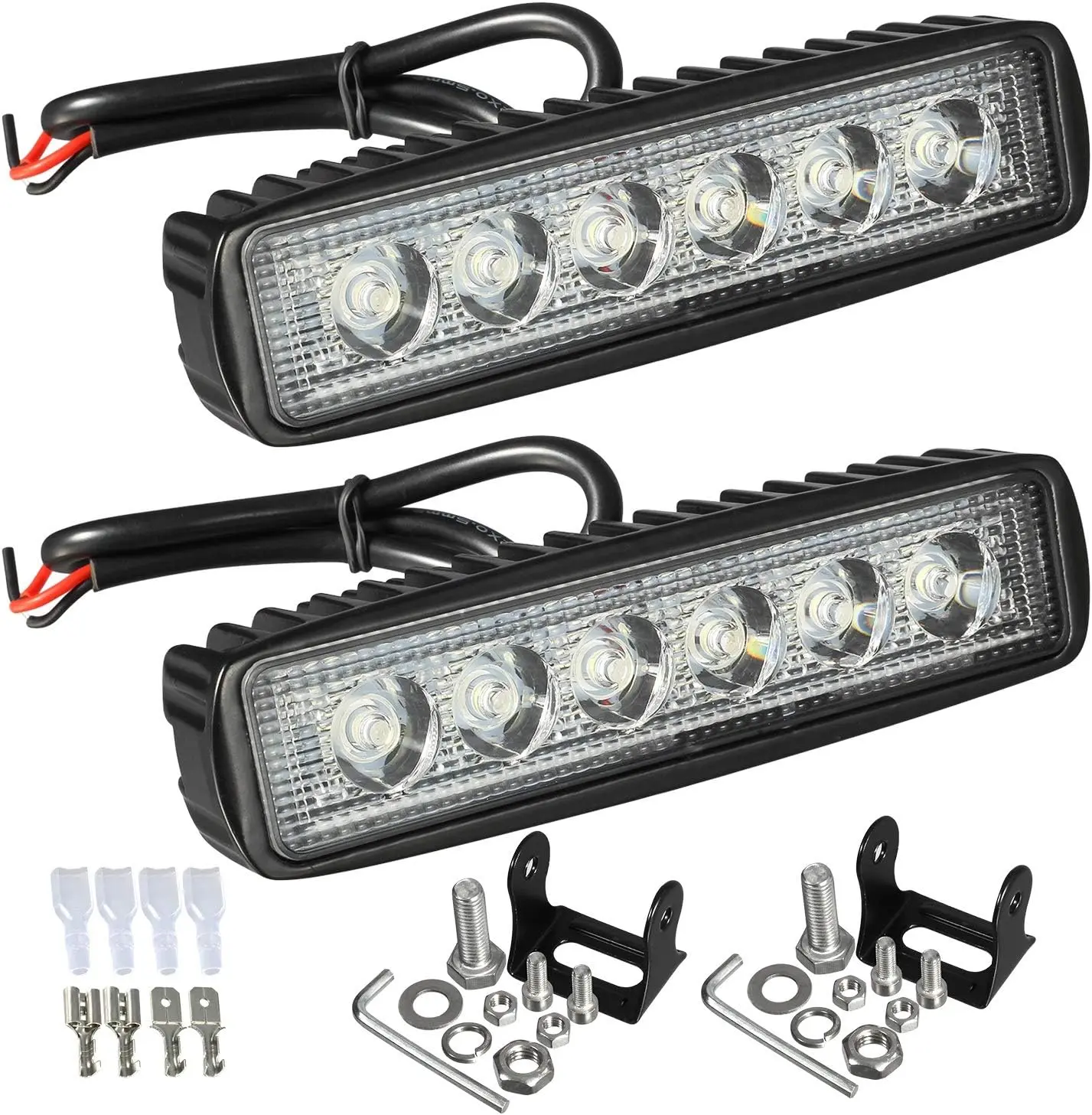 Partsam LED Work Light Bar Super Bright Led Waterproof Boat Spot Marine Deck Light/Off Road Light for Trucks