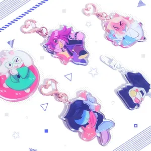 Deltarune Clear Acrylic Keychains Featuring Kris, Susie, Ralsei, And More | High-Quality Anime-Inspired Designs For Fans And Collectors