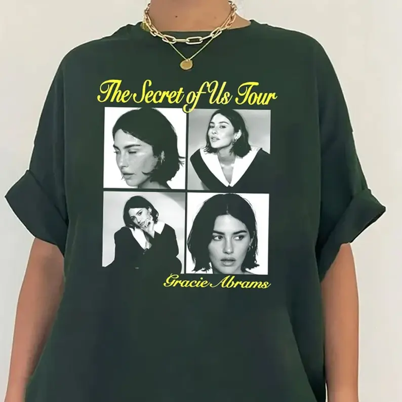Gracie Funny Abrams Vintage T-Shirt, Gra.cie Abrams New Album Shirt, The Secret Of Us Tour 2024 Shirt, Trendy 2024 Tee