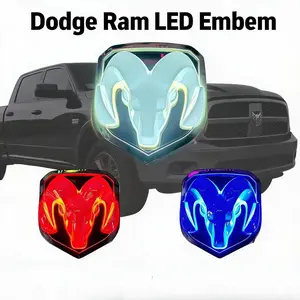 LED car badge |   Suitable for Dodge |   5D illuminated front/rear badge lights |   IP67 waterproof |   Easy to plug and play installation