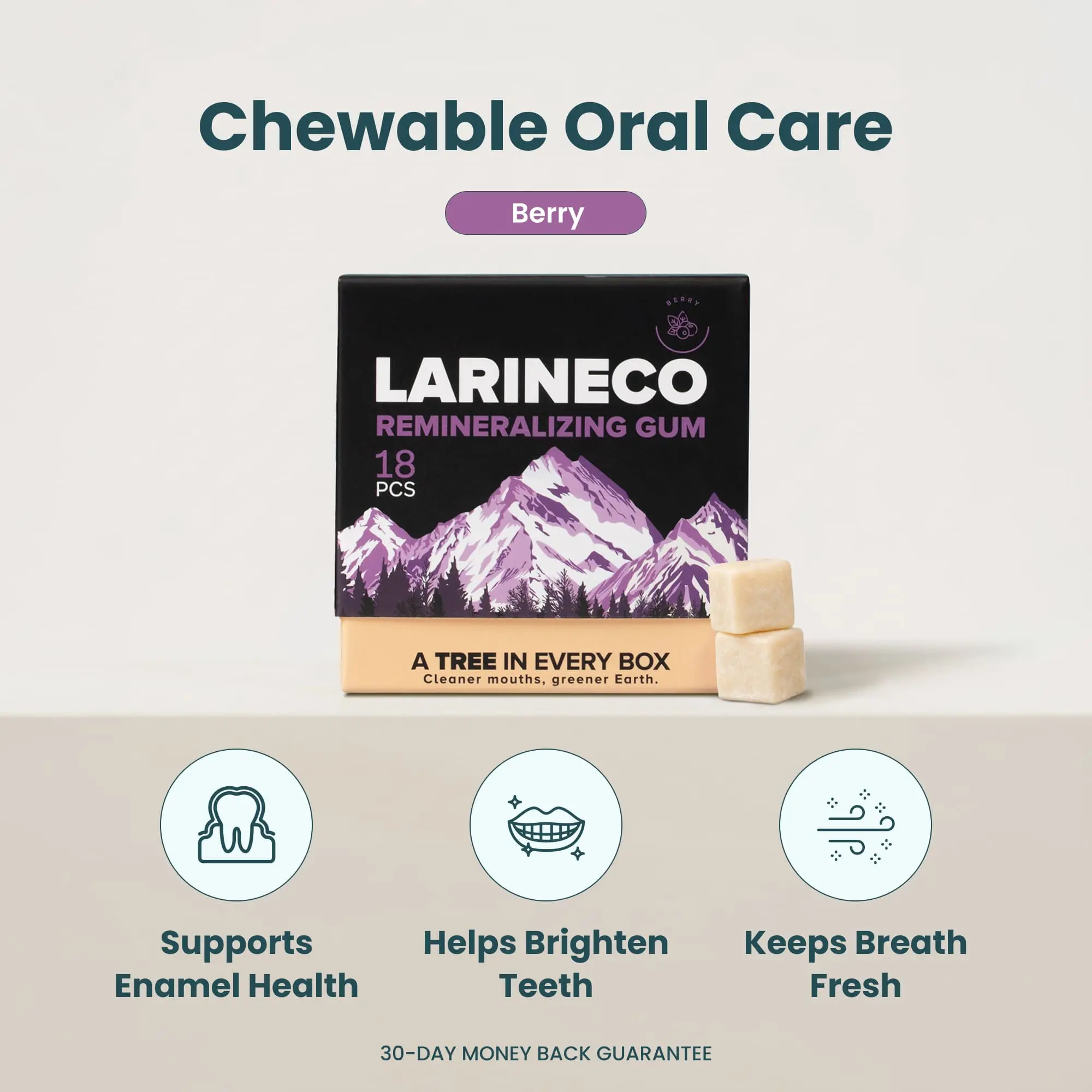 Larineco™️ - Berry Remineralizing Gum