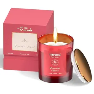 Lavender & Lilac Blossom Odor Eliminating Candles for Home Scented, Eliminates 99% of Pet, Smoke, Food and Other Smells Quickly, Highly Fragranced Candle, Premium Soy Candles Set for Women