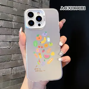 Compatible for iPhone 17 16 E 15 14 16promax 16pro 15pro 13 12 11 Case, Clear Case Soft TPU Shockproof Protective Case Stylish Patterns phone case nic junk phone cases Cute Food Doodle