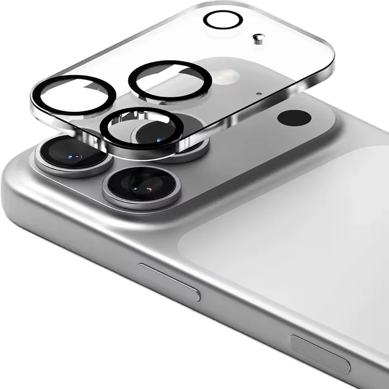 CrystalShield 9H Camera Lens Protector - Full Coverage HD, Rotatable, Protective Accessory for iPhone 12-17 Pro Max Smartphone Cellphone Lenses & Flashes