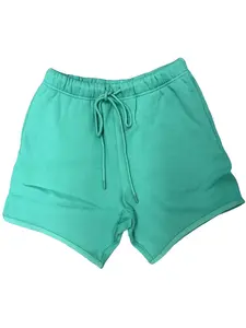 2023 Style Mint Green Color Casual Sweatshorts for Men Women Unisex Soft Fleece Shorts Streetwear Lounge Bottoms