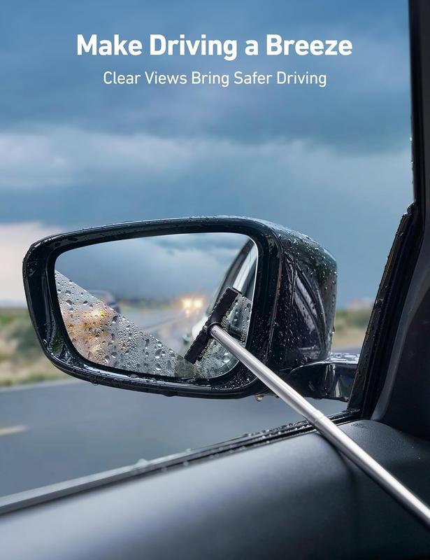 【Spring & Easter】Windshield Cleaning Tool, Microfiber Car Window Cleaner with 4 Reusable and Washable Microfiber Pads and Extendable Handle，cleaning products，cleaning products Mop，2026 Upgraded