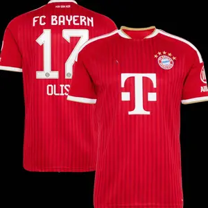 Olise 17 Unisex Red Soccer Jersey Personalized Name & Number Football Shirt Unisex Breathable Fan Style Tee 2026/2027 Home