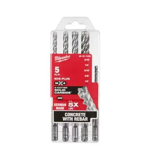 Milwaukee SDS-PLUS 4CT MX4 5 PC KIT 48-20-7498