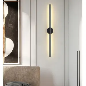 Long strip wall lamp 50cm charging LED with remote control dimming charging, no wiring, magnetic suction line wall lamp suitable for corridors, entrances, bedrooms, bedside wall lamps