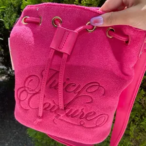 Juicy Couture Hot Pink Bucket Bag with Crossbody Strap