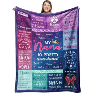 Nana Gifts Blanket 50" X 60" - Birthday Gifts for Nana - Nana Gifts from Grandkids - Grandma Gifts for Mothers Day - Nana Birthday Gifts - Gigi Gifts for Grandma - Best Nana Ever Gifts