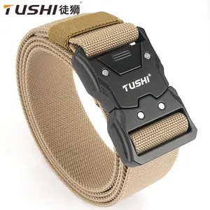 New Tactical Buckle Men's Elastic Elastic Belt Tooling Outdoor Training Versatile Belt Quick Release Belt