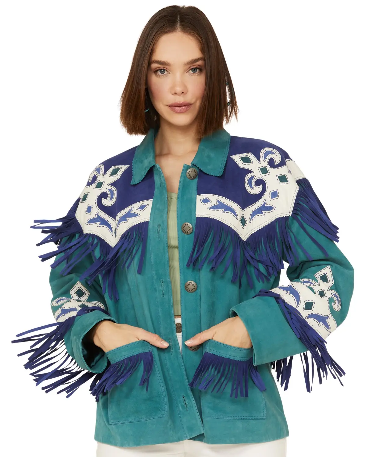 Double D Ranch Women's Women'S Bandera Jacket - C3054-Trq