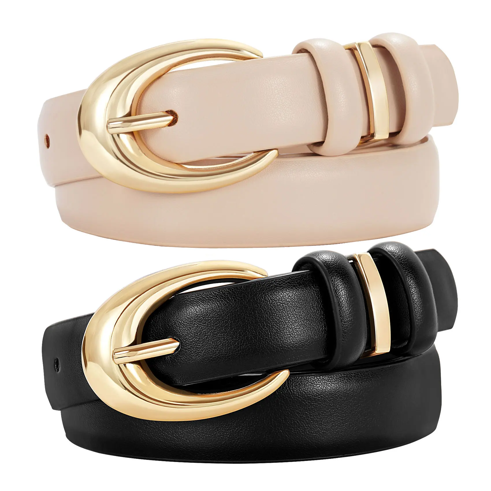 Black+beige/Gold Buckle
