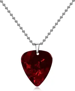 Eddie Necklace Strange Horror Thing Guitar Pick Pendant Necklace Holiday Gift Halloween Costume Cospaly Jewelry