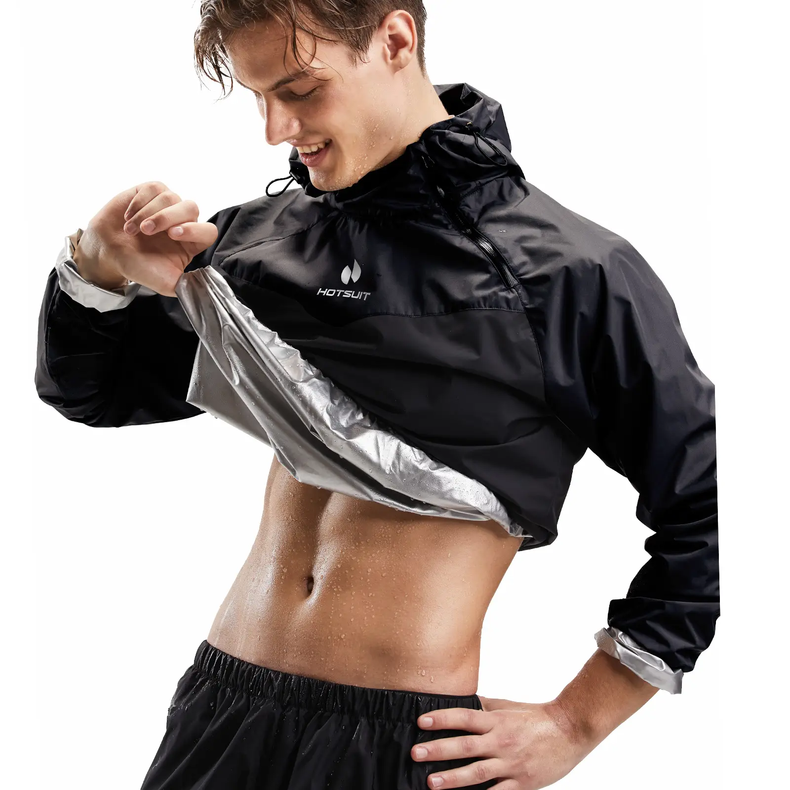 HOTSUIT Men's Sauna Jacket – Gym, Running & Boxing Sweatwear