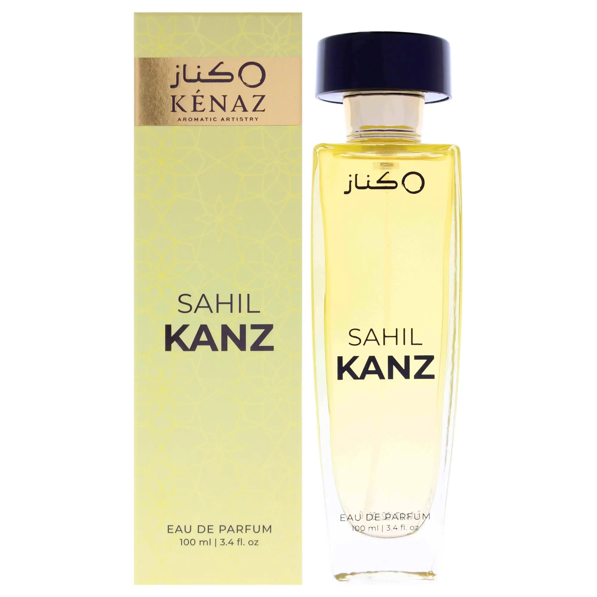 Kenaz Collection Sahil Kanz by Bellavita Unisex EDP Spray - 3.4 oz/100 ml Perfume, Unisex Blend, Everyday Wear, Transparent Bottle