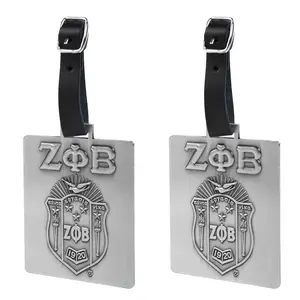 BBGreek Zeta Phi Beta - Travel Luggage Tags - Set of 2 - Official Vendor