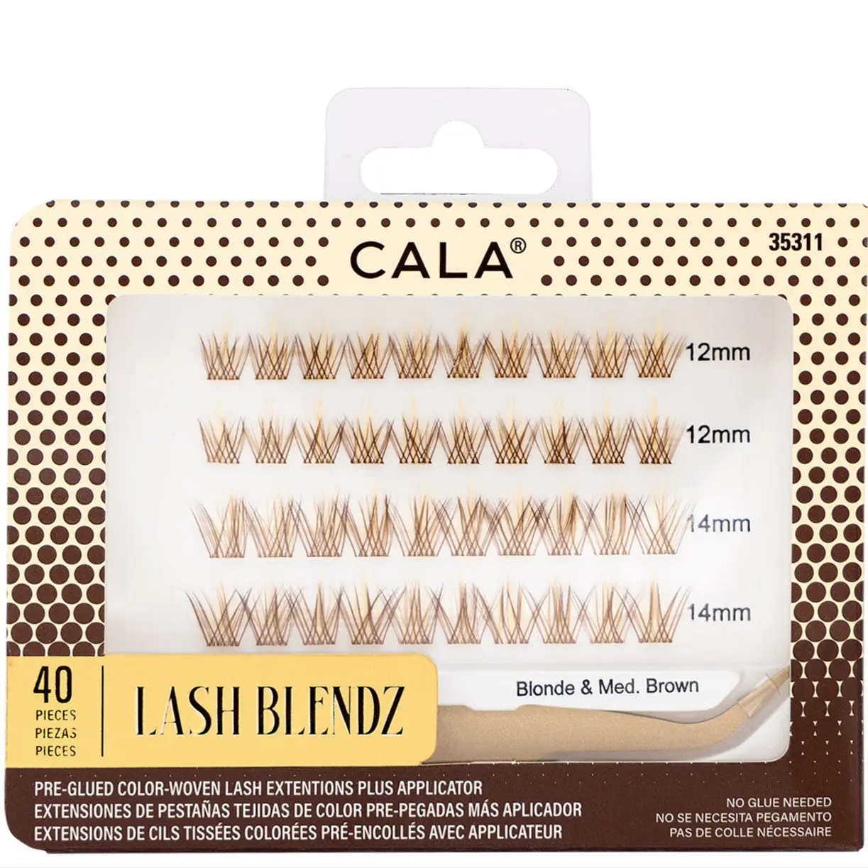 CALA Ombre Lash Clusters - Blonde & Medium Brown