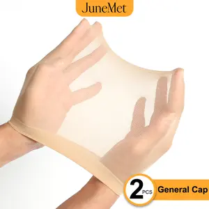 JuneMet Light Brown Wig Cap 2 Pcs