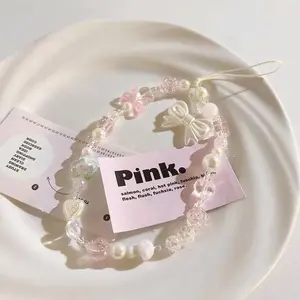 Bowknot Design Phone Chain, Bow Decor Phone Lanyard, Phone Strap for Women & Girls, Fashion Phone Accessories for Phone Decoration, Phone Charms