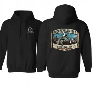 Ducks Unlimited Hoodie, Waterfowl Hunting Sweatshirt, Duck Conservation Pullover, Outdoor Sportsman Hoodie For Men, Mallard Hunting Gift, Wildlife Lover Shirt. Unisex - Menswear, Streetwear. Men's Tops