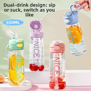 Double Drink Kids Mug Plastic School Cup