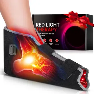 Red Light Therapy for Foot Ankle FSA/HSA Eligible, 660nm & 850nm Wavelength Near Infrared Therapy Wrap for Feet with Timer for Joint Comfort(Black)