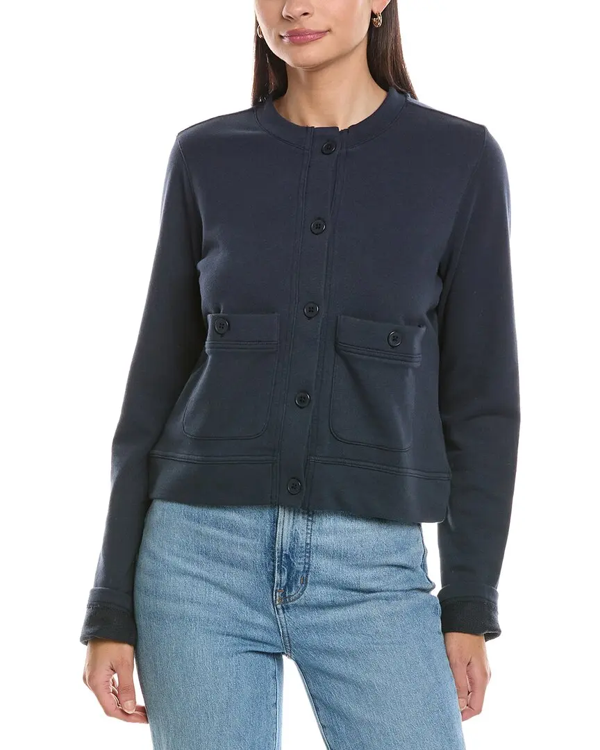 Splendid Terry Knit Collarless Jacket