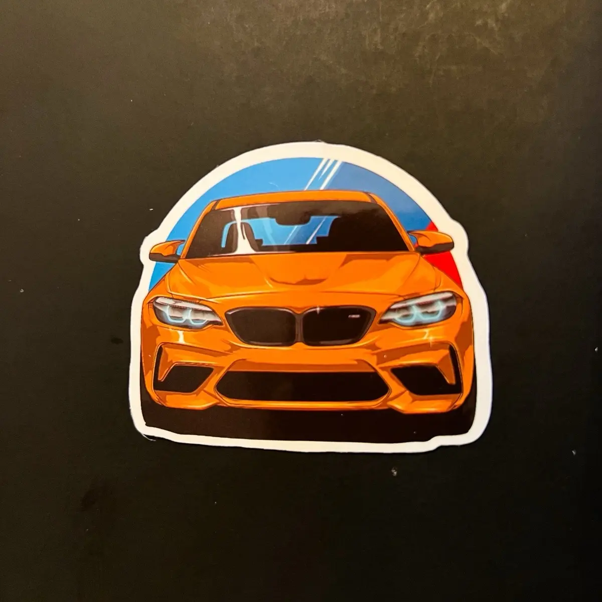 BMW Orange M Series Premium Sticker