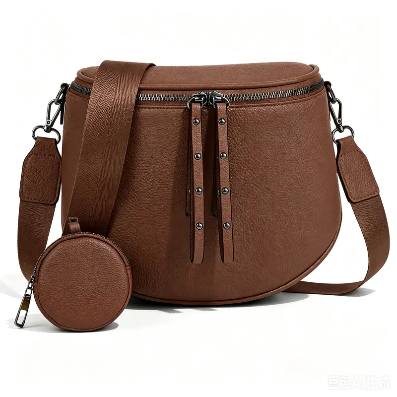 Women's Modest Minimalist PU Leather Crossbody Purse for Women - Basic, Cute, Elegant, Rainready Waterproof Pouch, Adjustable Strap, Zipper Closure, Large Capacity, Portable Casual Cosmetic Messenger Bag, Gift-Ready Pick for Outings, Travel