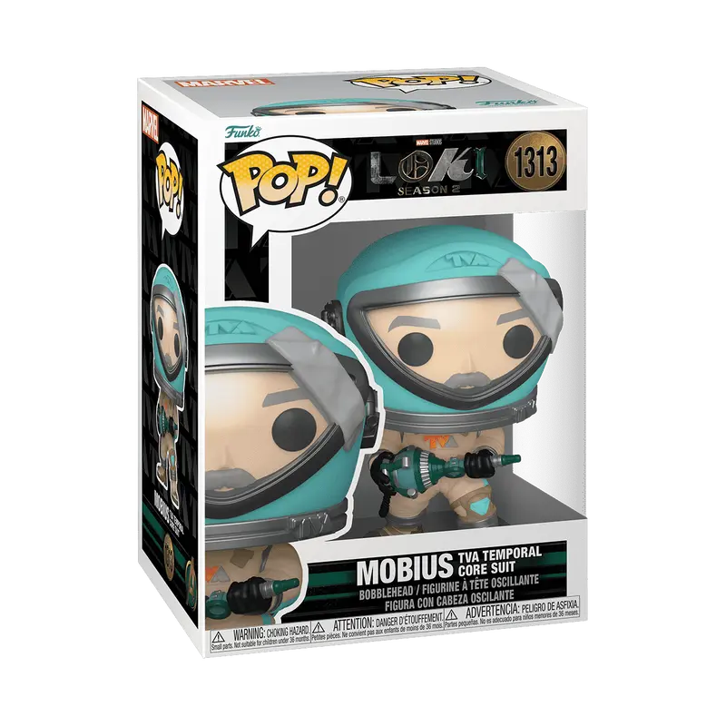 Funko Pop Vinyl Figure Marvel Mobius TVA Temporal Core Suit 1313