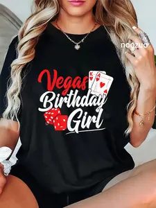 100% Cotton Las Vegas Birthday Party - Matching Vegas Birthday Squad T-Shirt
