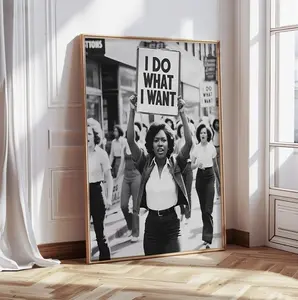 I Do What I Want Print Art, Retro Aesthetic Wall Art Print Wall Art, Feminist Wall Art