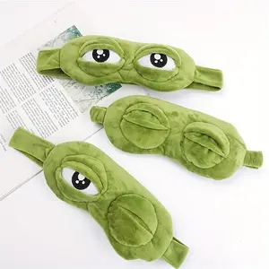 3D Stereo Frog Eye Mask, ultra soft and skin-friendly with hypoallergenic design, adjustable strap portable eyeshade, excellent light blocking effect, fun and novelty party props, perfect for gatherings, cosplay and holiday gifts
