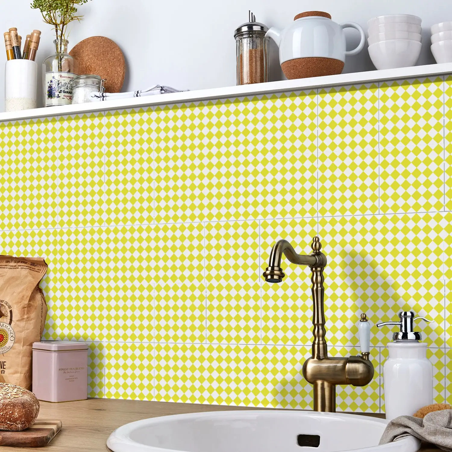 Minimalist Checkerboard Wall Decals, Matte Self Adhesive, Waterproof, Easy Install, No Damage, Universal Stickers, Flat Pattern