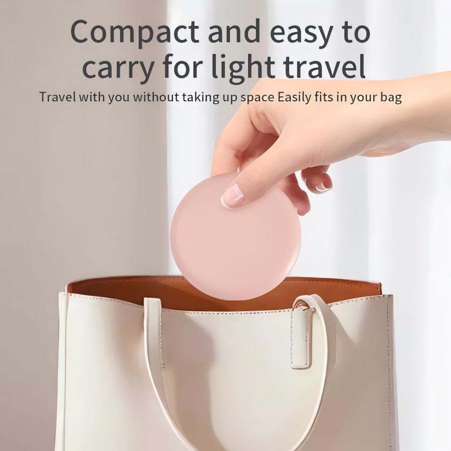 Portable Foldable LED Makeup Mirror, 1 Pack Travel Compact Mirror for Women, Pocket Size Handheld Makeup Tool with Light Portable Foldable LED Makeup Mirror, 1 Pack Travel Compact Mirror for Women, Pocket Size Handheld Makeup Tool with Light