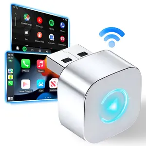 2025 Wireless carplay Adapter for iPhone/Android,Ultimate Portable Car Play Adapter,Apple CarPlay & Android Auto Compatible,USB-A & USB-C Compatible,Fast Connection,No Latency,Hands-Free Call wireless adapter