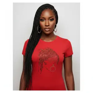 Loc Dreams Women's Rhinestone Natural Hair T-Shirt | SanJules