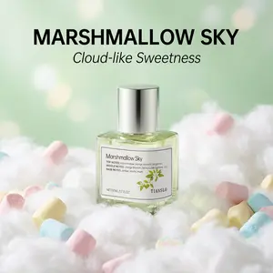 TIANSLO Marshmallow Sky Perfume - Sweet Vanilla & Orange Blossom Gourmand Fragrance, Long Lasting, 50ml/1.7oz scent good curations