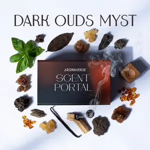 Scent Portal | Dark Ouds Myst | Perfume Making Kit | Agarwood Gourmand & Myrhh | 14 Ingredients & 6 Spray Bottles