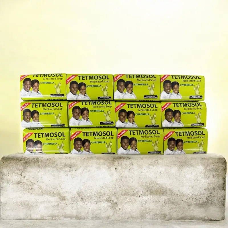 Medicated Bar Soap with Citronella for Skin Protection, Gentle Body Cleansers, Dermatologist Recommended - Pack of 12, 75g Each, Body Care, Citronella Oil, Gentle Wash, Skin Defense